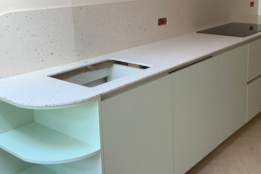 keukenblad terazzo solid surface